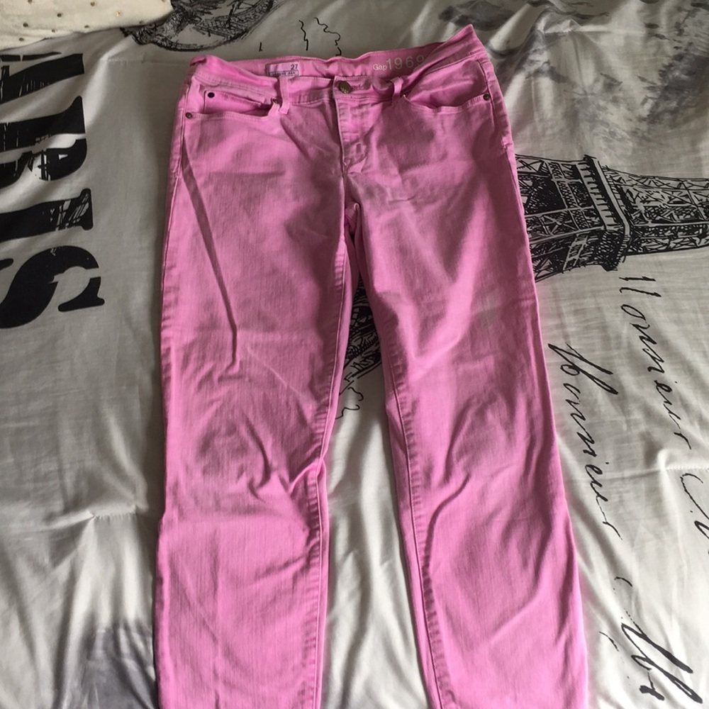 pink gap jeans